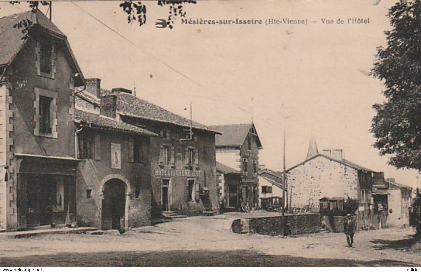 ***  87  ***  MEZIERES SUR ISSOIRE Vue De L'hôtel   Timbrée  TTB - Meziere Sur Issoire