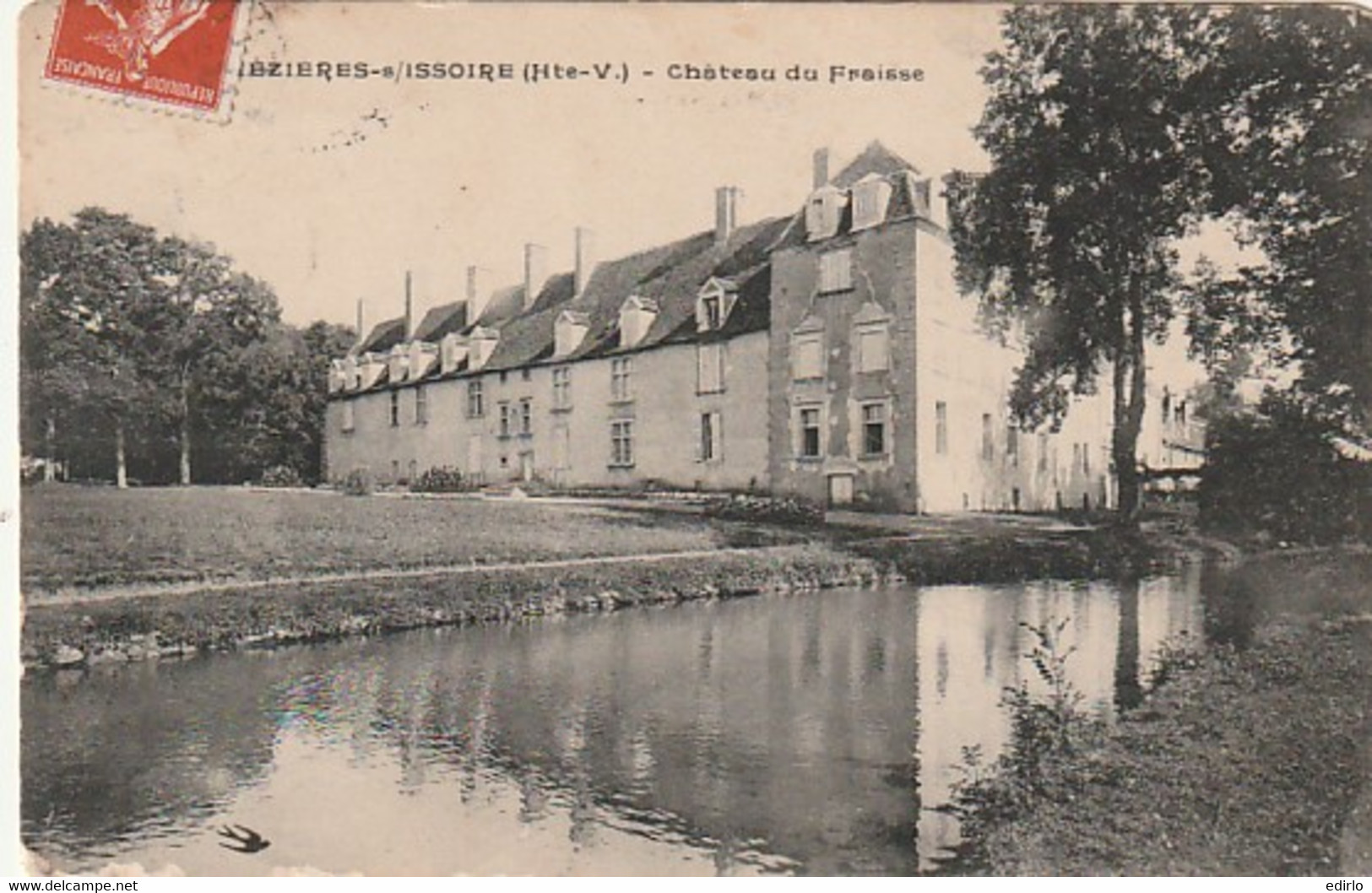 ***  87  ***  MEZIERES SUR ISSOIRE Château Du Fraisse  écrite  TTB - Meziere Sur Issoire