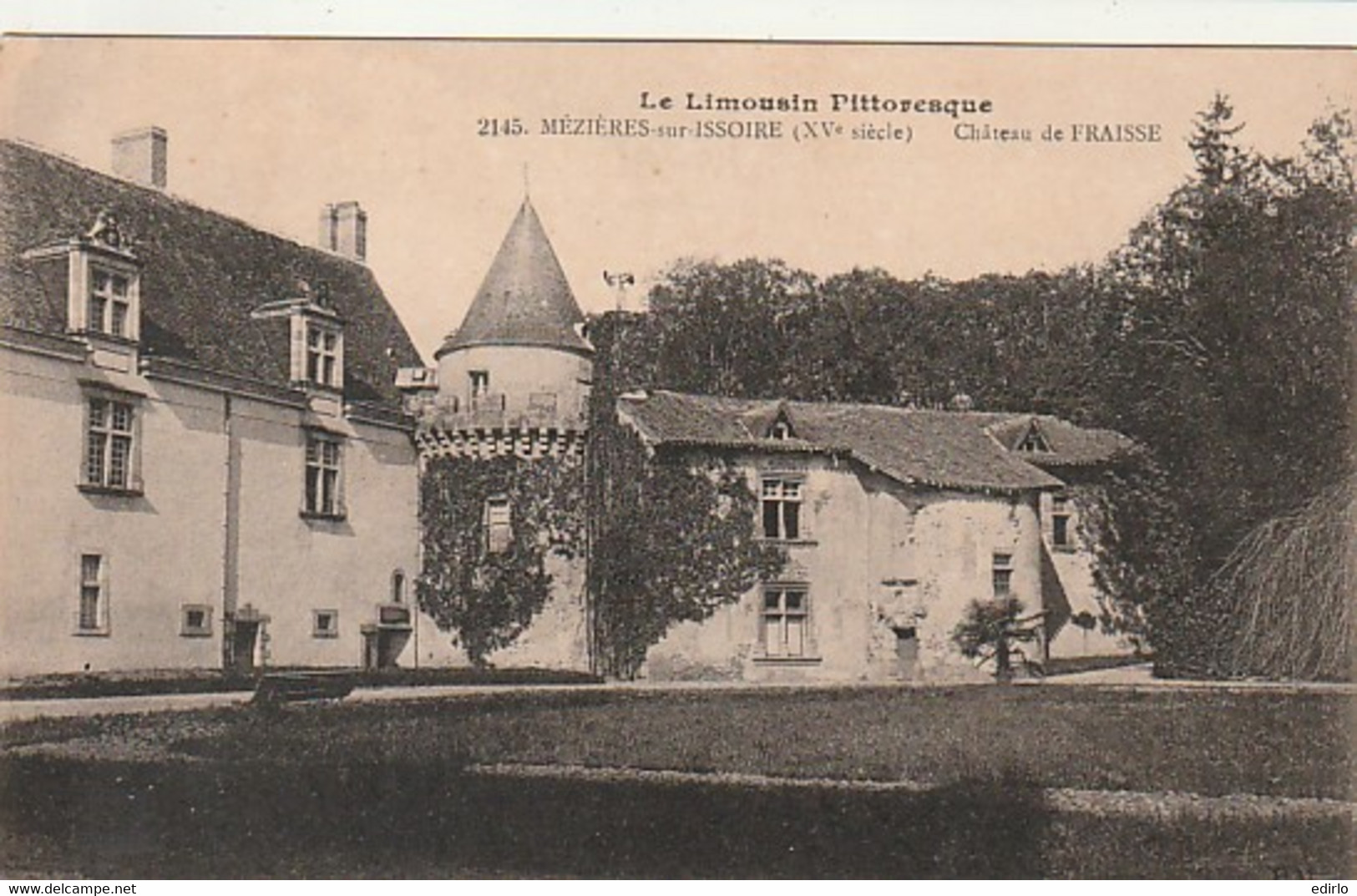 ***  87  ***  MEZIERES SUR ISSOIRE -  NOUIC  Château Du Fraisse   écrite  TTB - Meziere Sur Issoire