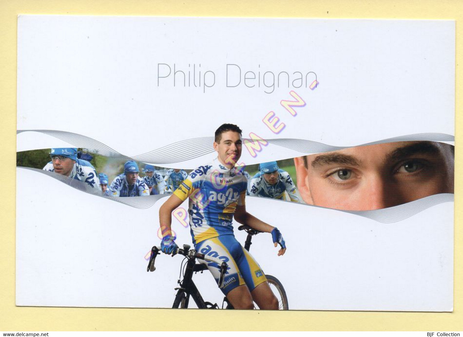 Cyclisme : Philip DEIGNAN – Equipe AG2R Prévoyance 2007 (voir Scan Recto/verso) - Cycling