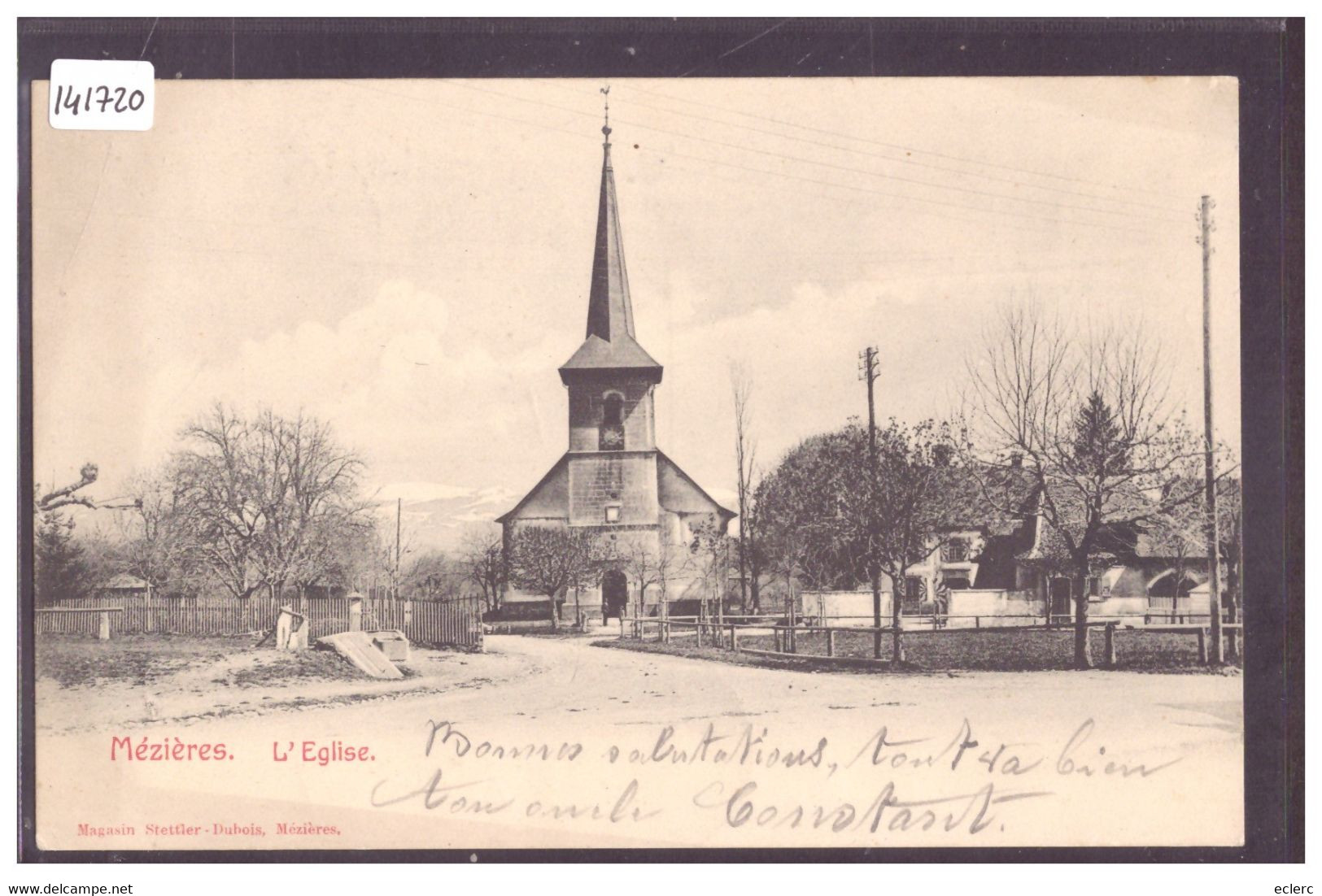 DISTRICT D'ORON - MEZIERES - L'EGLISE - TB - Jorat-Mézières