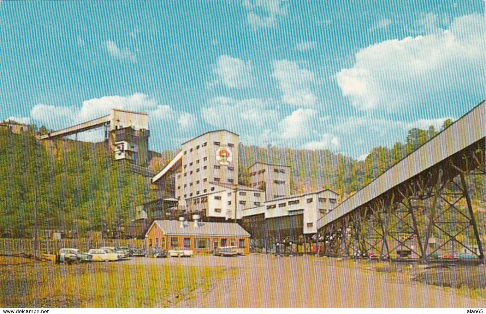 Morgantown West Virginia, Coal Mine Facility, Energy Industry C1950s Vintage Postcard - Morgantown