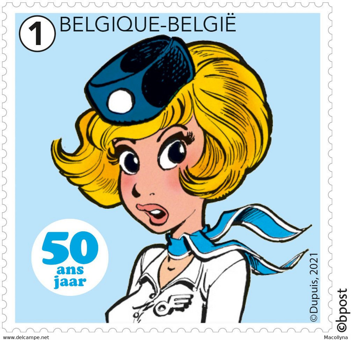 Belg. 2021 - Straffe Stripdames 4986/90** Volledig Vel (2 X 5 Zegels)  MNH / Grandes Dames De La BD** (feuille Complet) - Nuovi