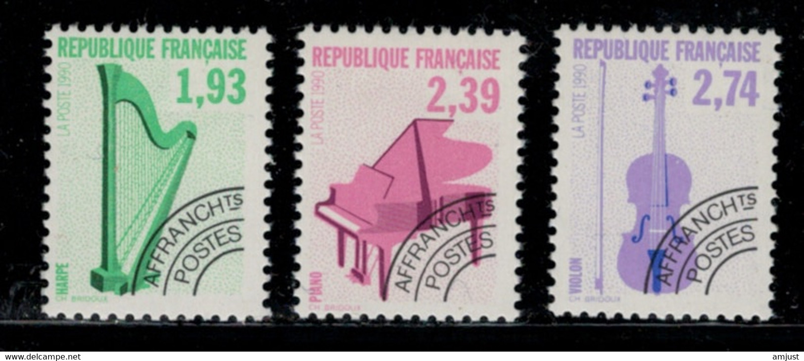 France // Préoblitérés // 1990 // Série Timbres Préoblitérés Neufs** MNH No. Y&T 210 à 213 - 1989-2008