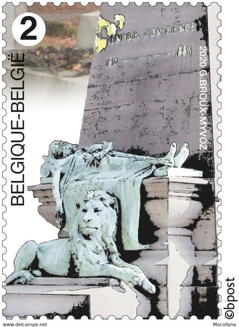 België 2020 Blok 294** Markante Begraafplaatsen** 4967/71** Cimetières Remarquables!! Postfris - Non-Obliteré - MNH - Nuevos