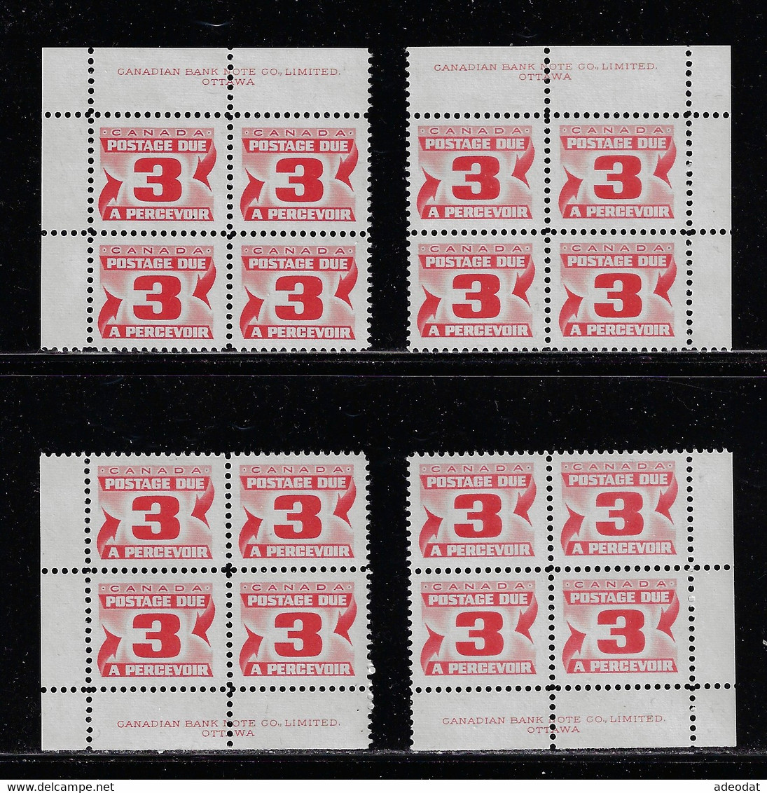 CANADA 1973 POSTAGE DUES SECOND ISSUE UNITRADE J30 4 CB MNH - Port Dû (Taxe)