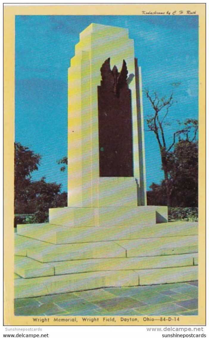 Ohio Dayton Wright Memorial At Wright Field Dexter Press - Dayton