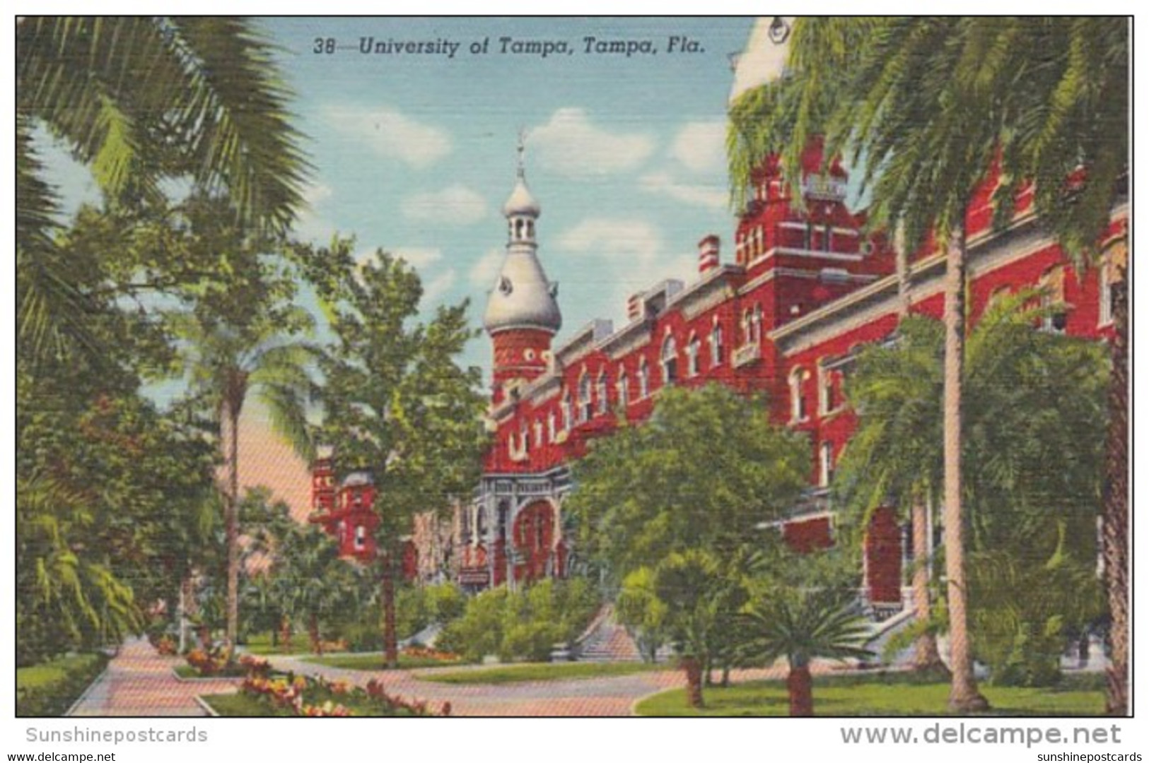 Florida Tampa University Of Tampa Curteich - Tampa