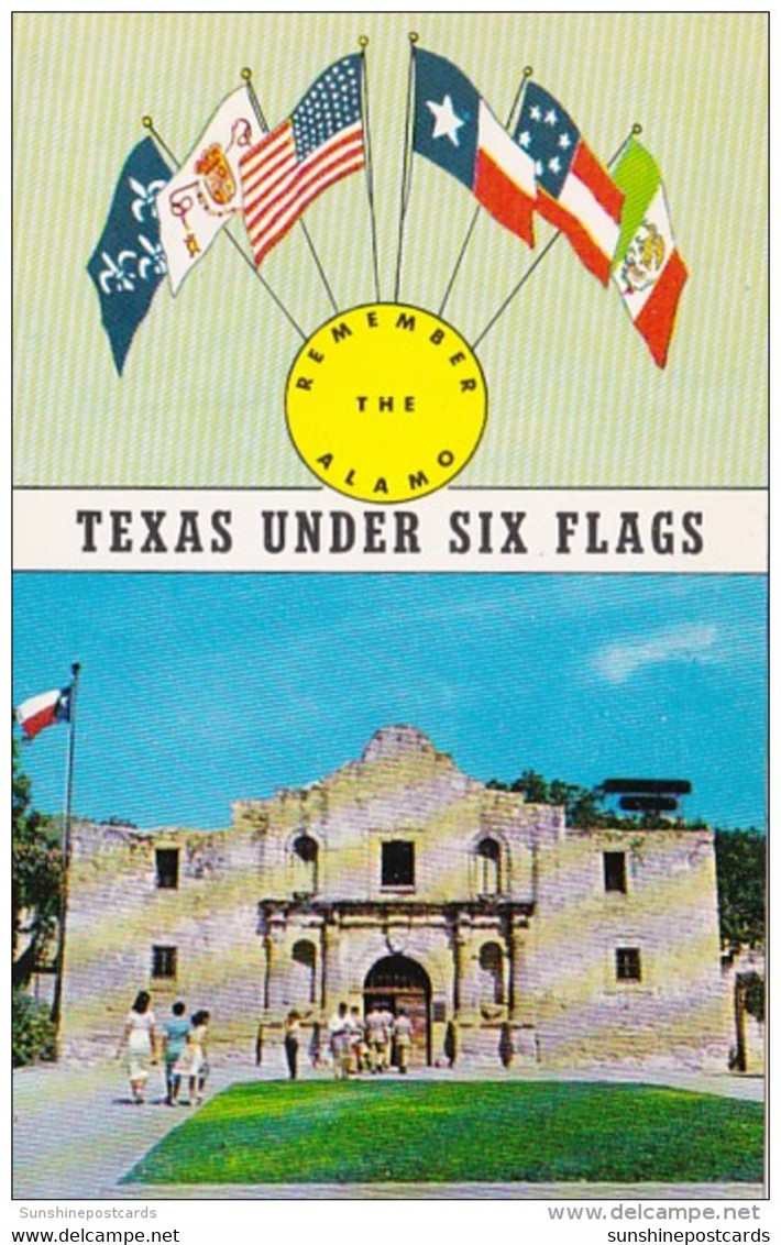 Texas San Antonio The Alamo Texas Under Six Flags - San Antonio