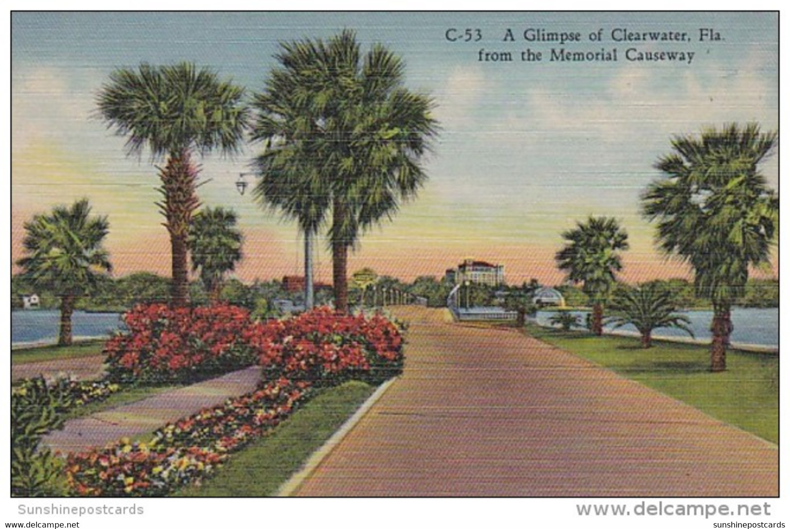 Florida Clearwater Glimpse From Memorial Causeway - Clearwater