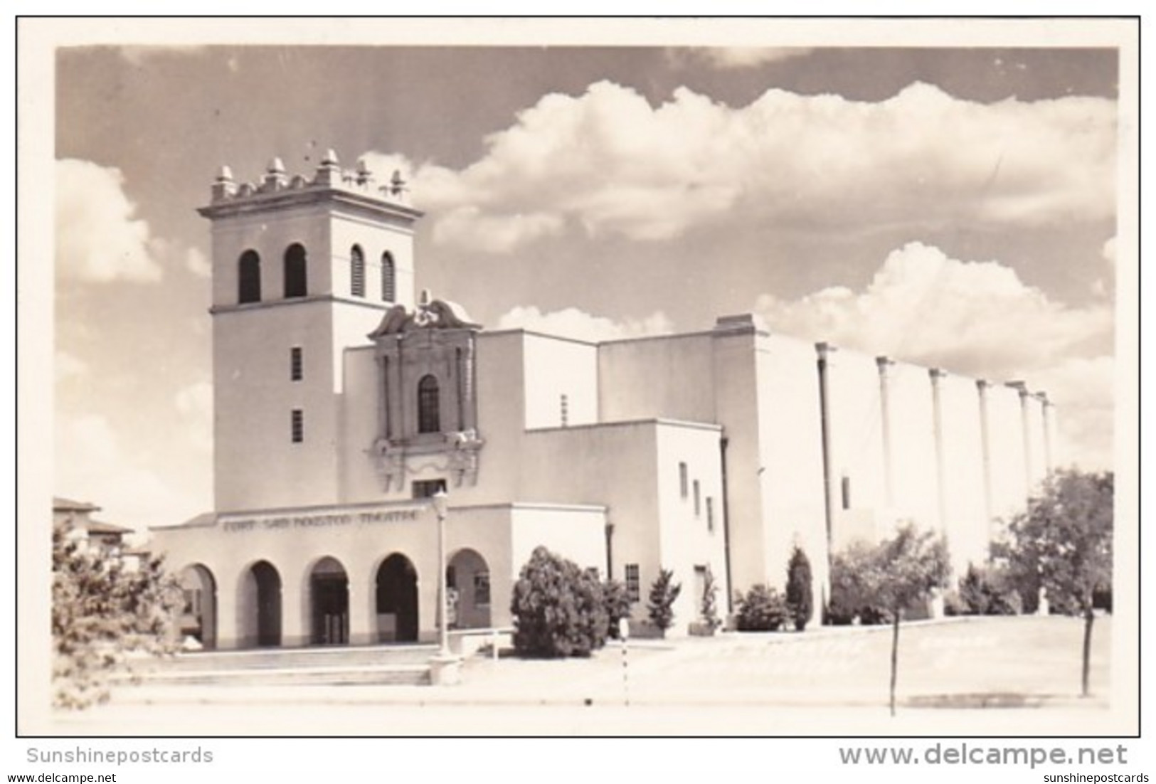 Texas Houston Fort Sam Houston Theatre Real Photo - Houston