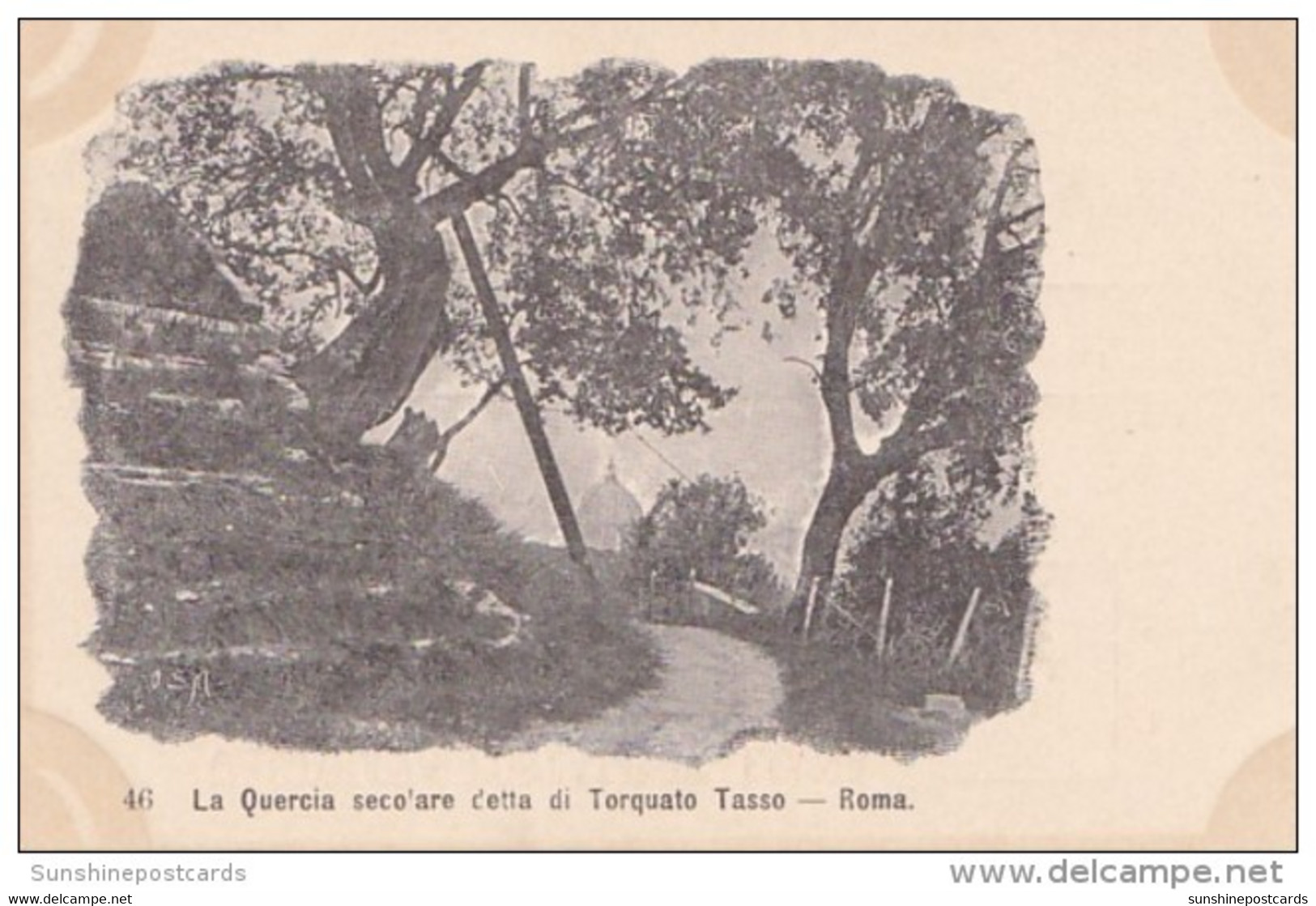 Italy Rome La Quercia Seco'are Cetta Di Torquato Tasso - Parks & Gärten