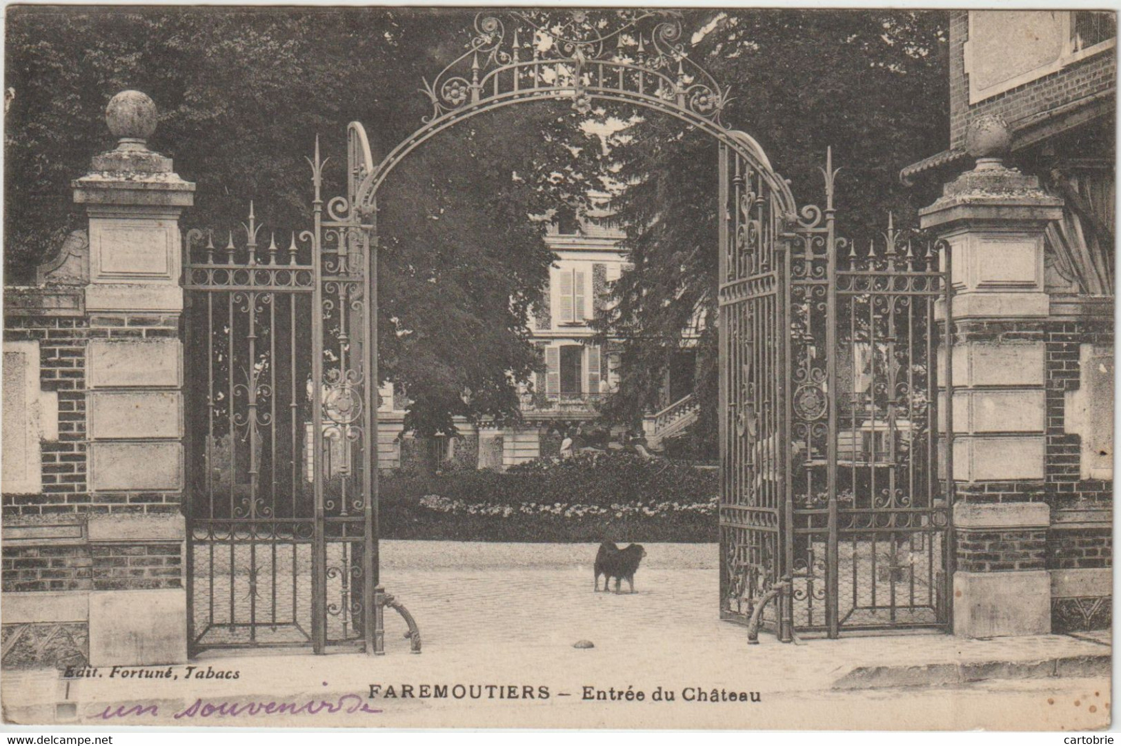 Dépt 77 - FAREMOUTIERS - Lot De 6 CP "Entrée Du Château" (6 Cartes Postales Même Cliché Mais 6 éditions Différentes !) - Faremoutiers