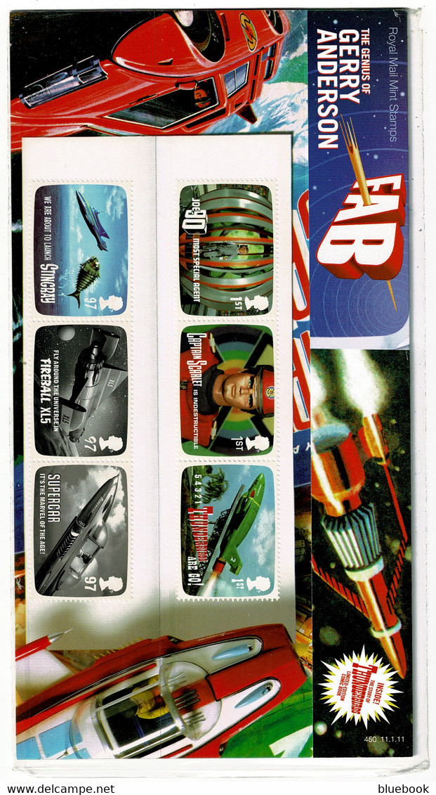 Ref  1538  -  2011 GB Stamps Presentation Pack - Thunderbirds  - Retail £17.50 - Presentation Packs