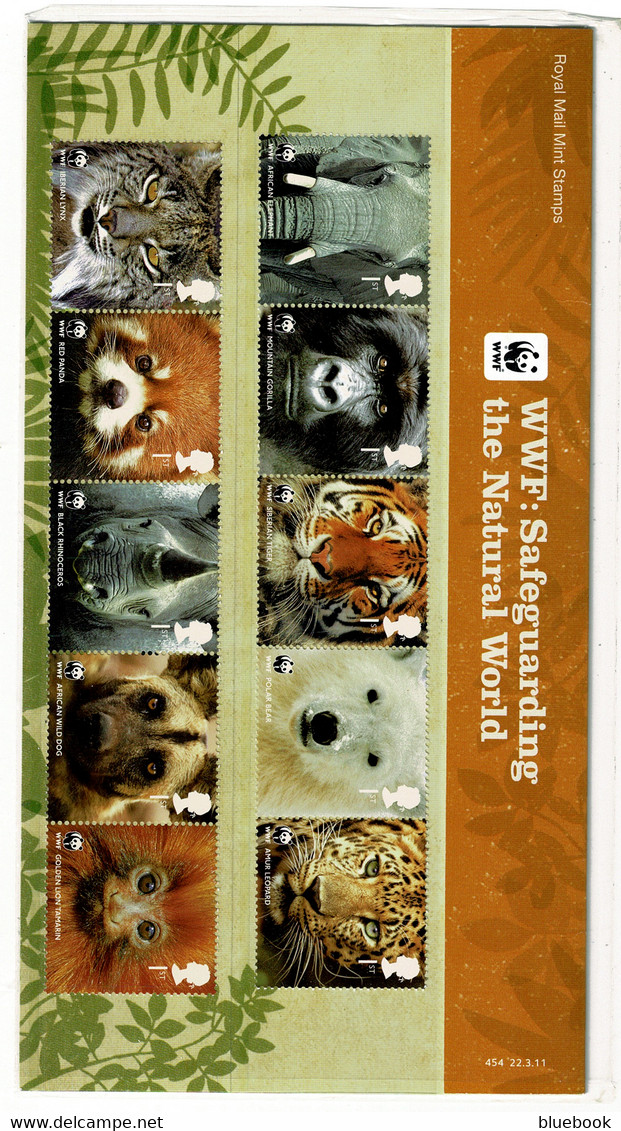 Ref  1538  -  2011 GB Stamps Presentation Pack - WWF  - Retail £16.50 - Presentation Packs