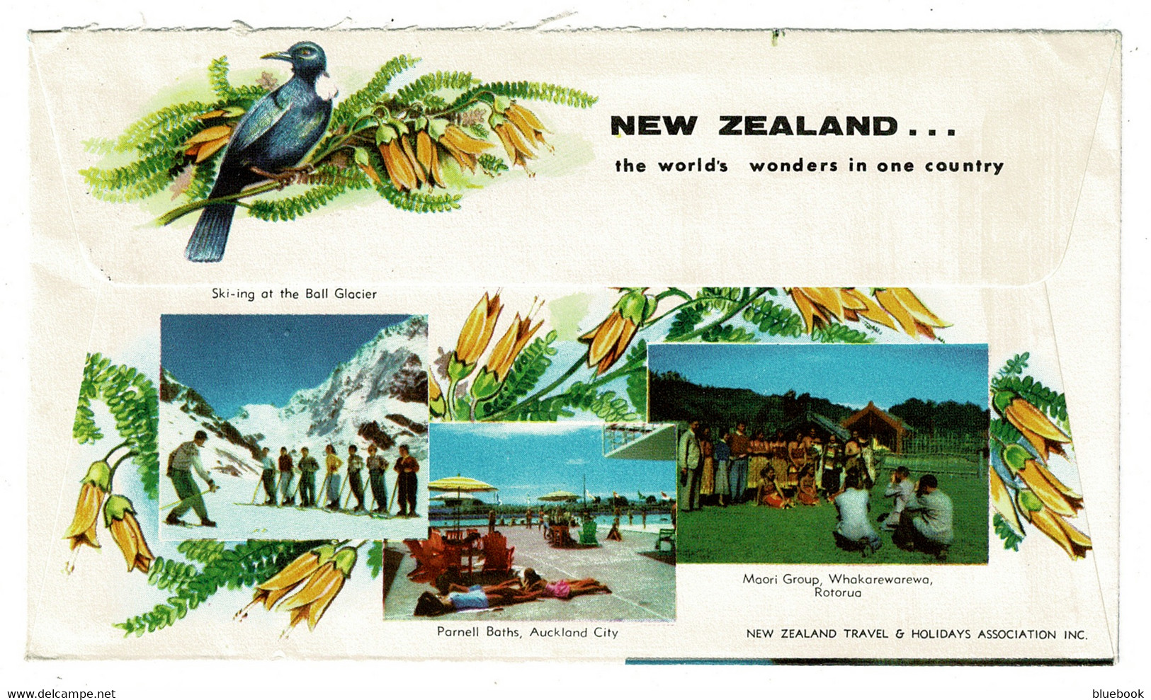 Ref 1539 - 1960 Commercial Illustrated Airmail Cover New Zealand 1s10d Rate To Birmingham - Storia Postale