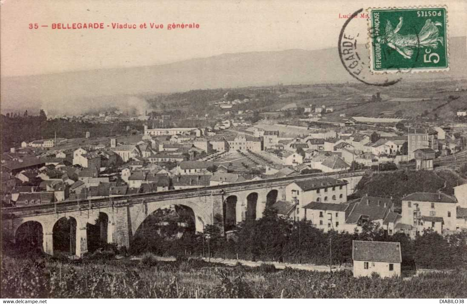 BELLEGARDE    ( AIN )    VIADUC ET VUE GENERALE - Bellegarde-sur-Valserine