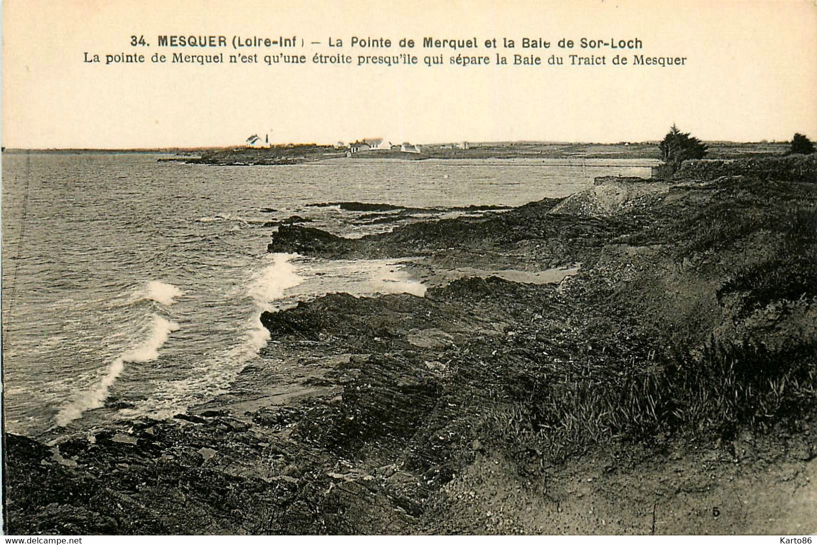 Mesquer * Quimiac * La Pointe De Merquel Et La Baie De Sor Loch - Mesquer Quimiac