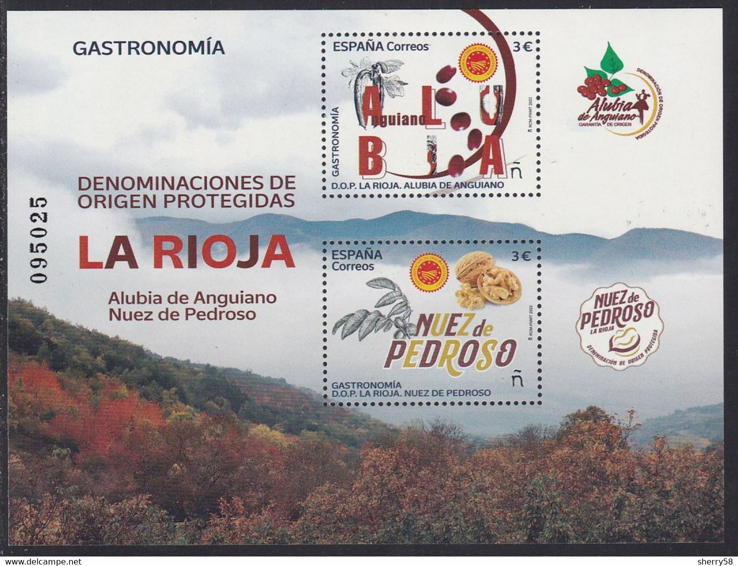 2022-ED. 5556 H.B. Gastronomía D.O. Protegidas La Rioja. Alubia De Anguiano Y Nuez De Pedroso - NUEVO - Blocs & Hojas