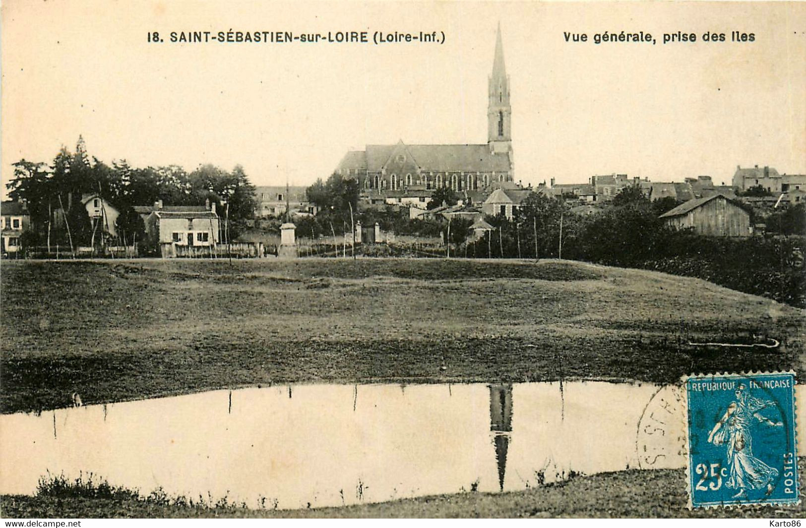 St Sébastien Sur Loire * Vue Générale Du Village , Prise Des îles - Saint-Sébastien-sur-Loire