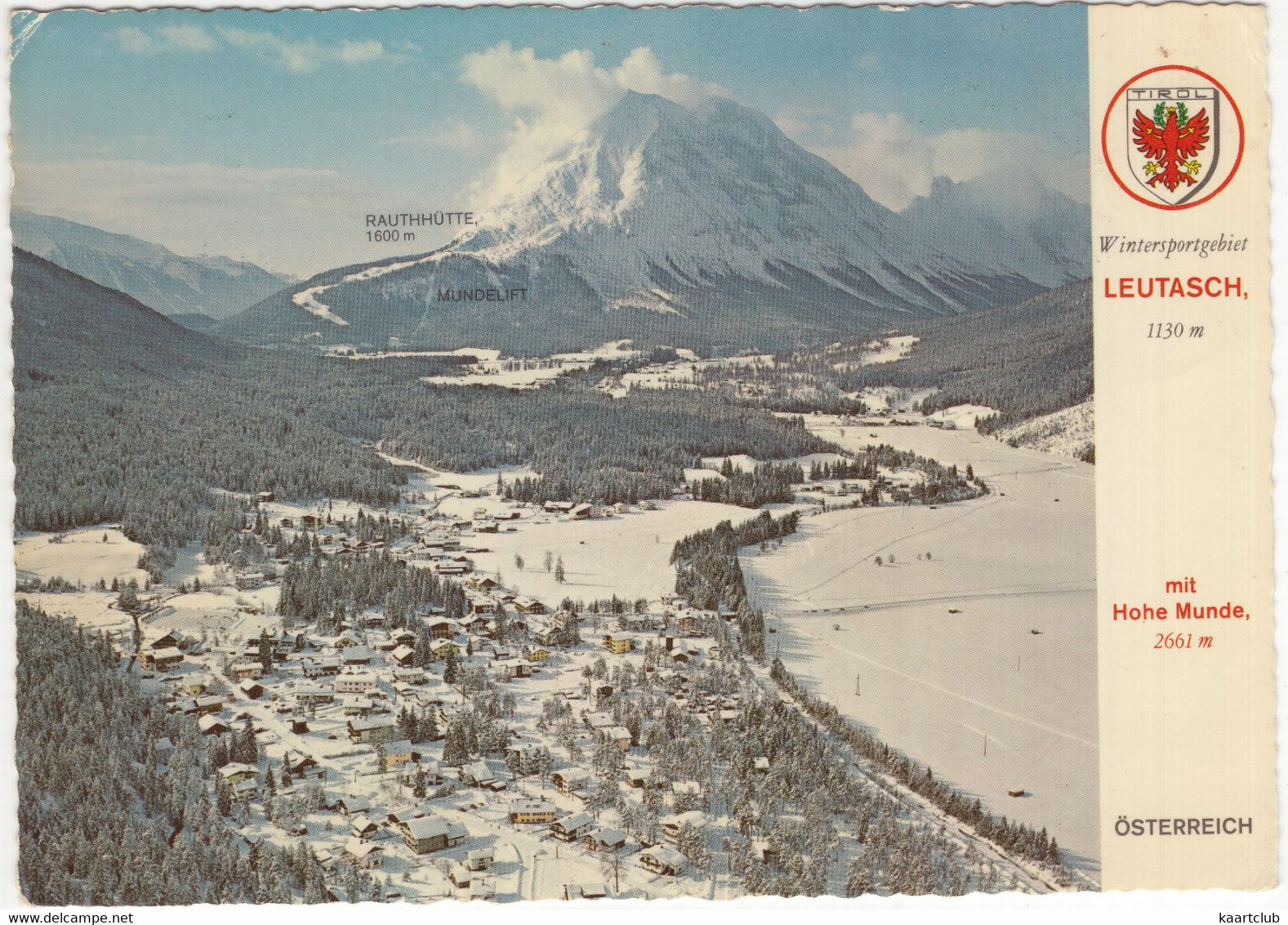 Leutasch 1130 M Mit Hohe Munde 2661 M - Tirol - (Österreich / Austria) - Leutasch