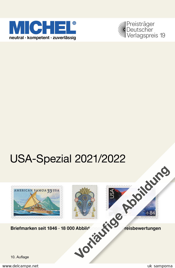 Michel Catalog USA Specialized 2021/2022 - Stati Uniti