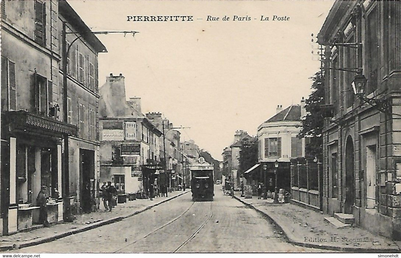 PIERREFITTE - Rue De Paris - La Poste - Cliché Peu Courant - Pierrefitte Sur Seine