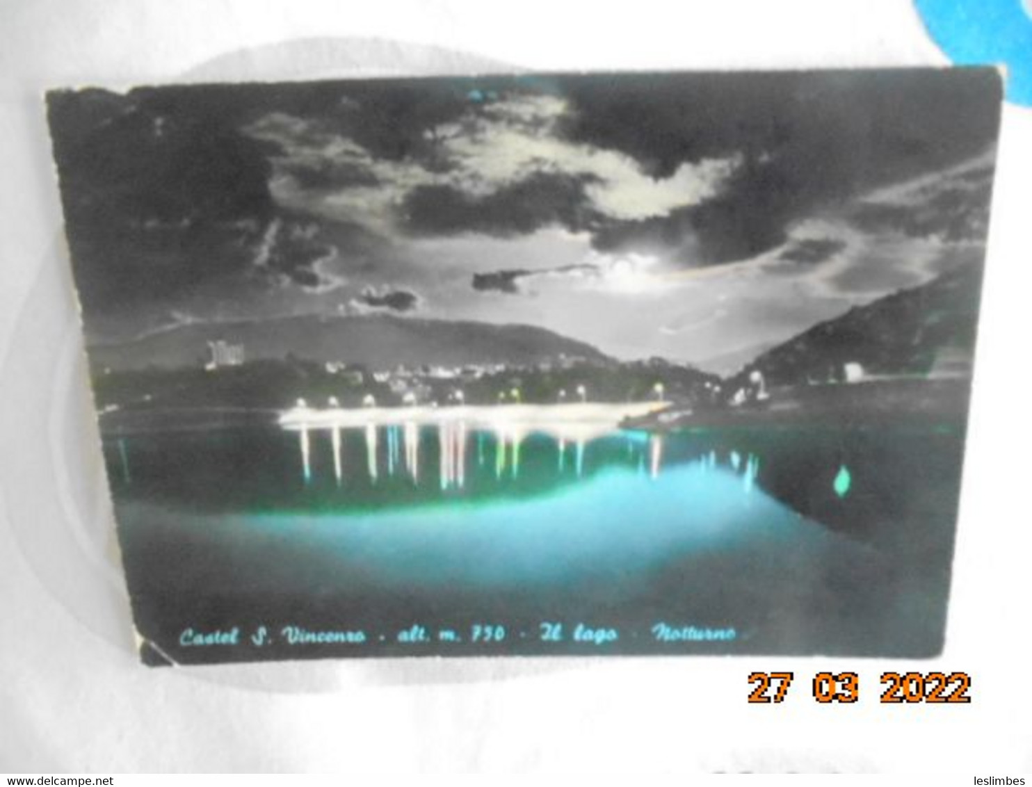 Castel S. Vincenzo. Il Lago. Notturno. Alterocca 37458 PM 1969 - Isernia