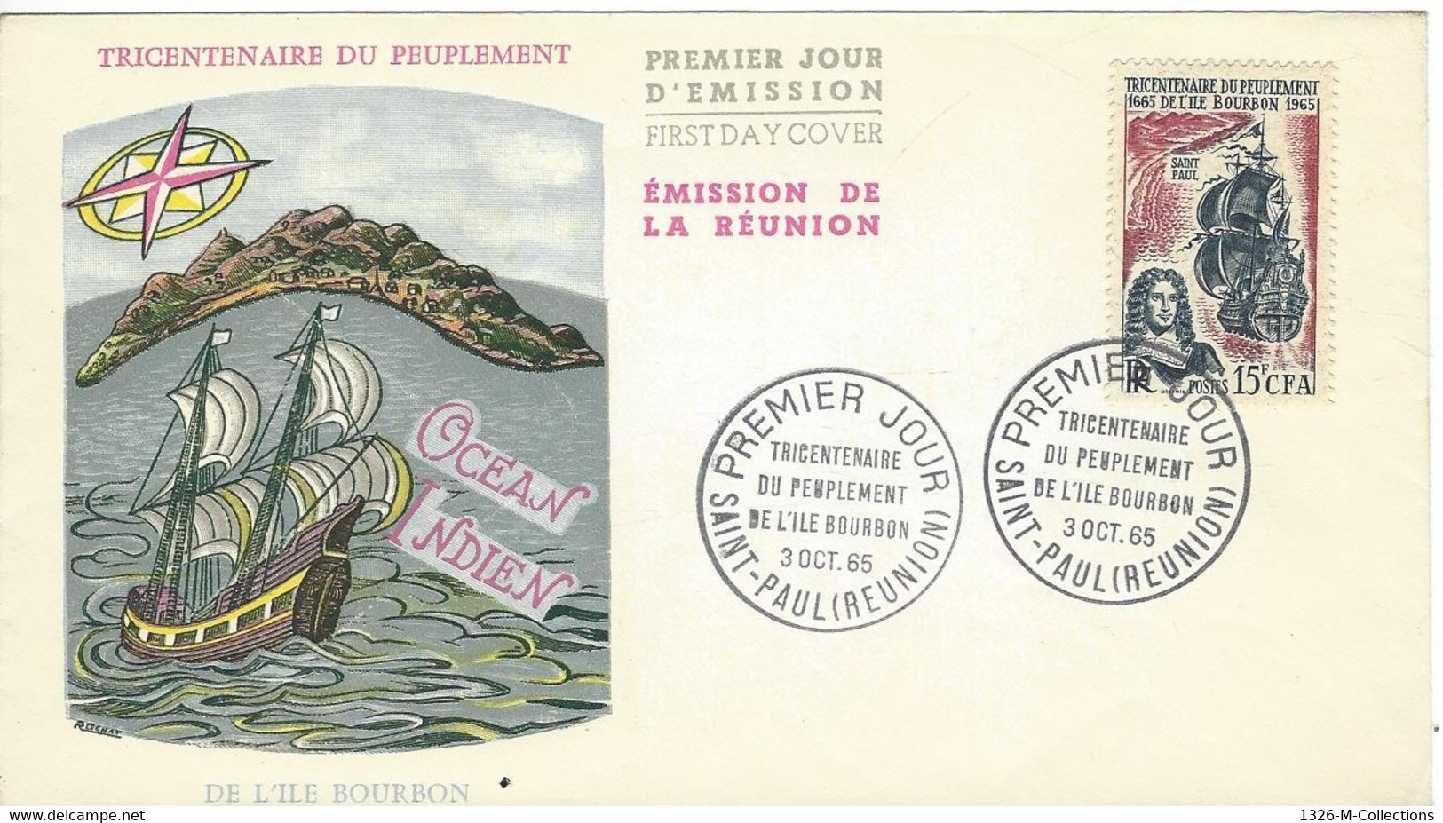 Enveloppe FRANCE REUNION 1e Jour N° 365 Ceres - Briefe U. Dokumente