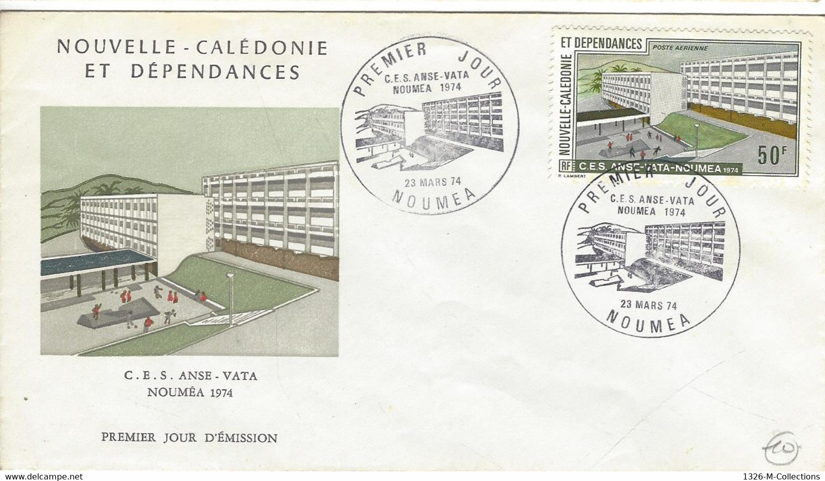 Enveloppe NOUVELLE CALEDONIE 1e Jour N° 150 Poste Aerienne Ceres - Covers & Documents