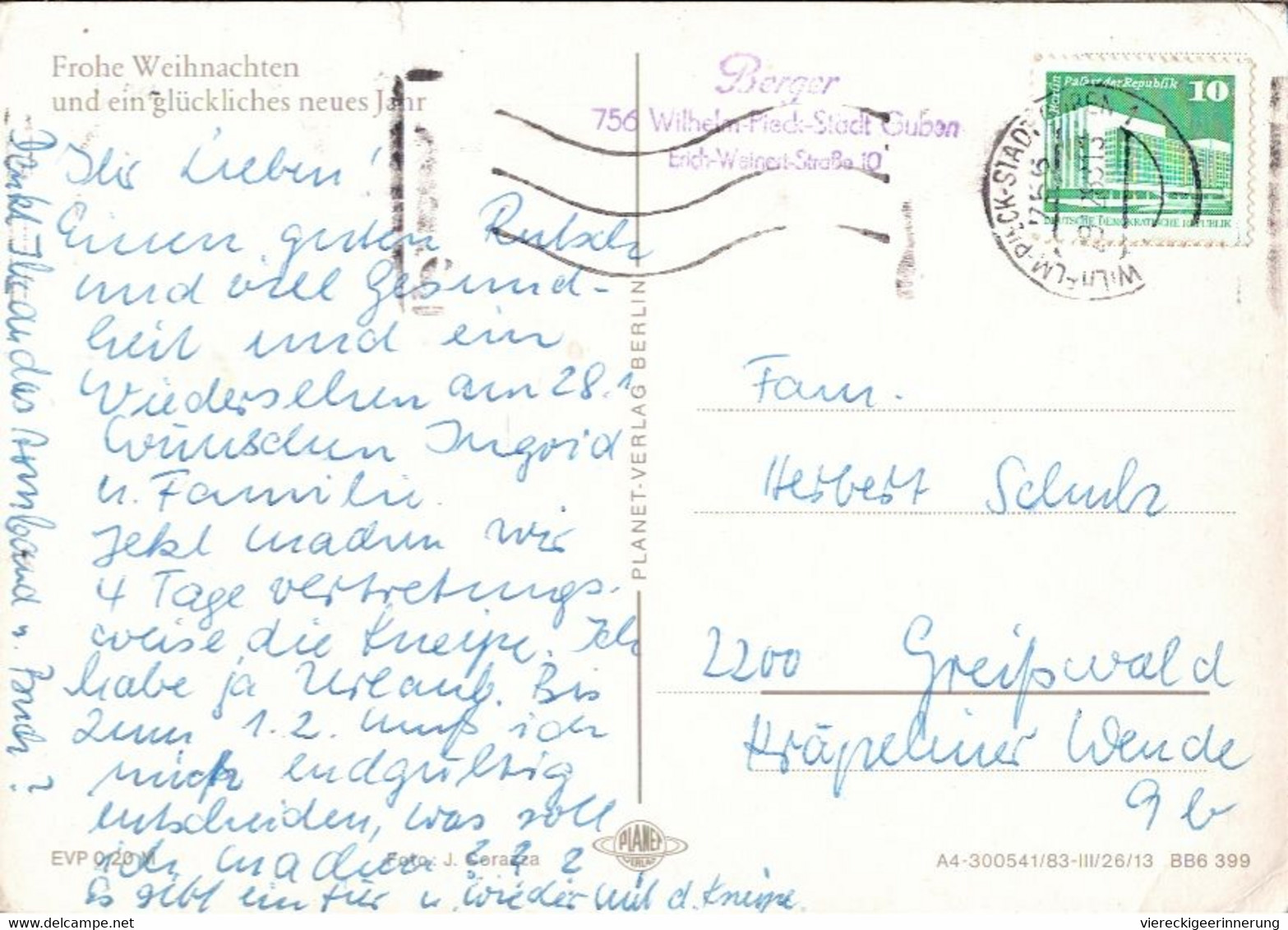 ! Lot von 19 DDR Ansichtskarten mit Maschinenstempel aus Bad Doberan, Sebnitz, Wittenberg, Wernigerode, Guben