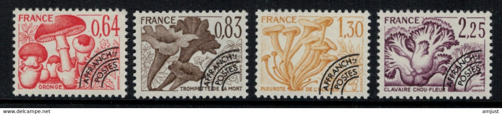 France // Préoblitérés // 1979 // Série Timbres Préoblitérés Neufs** MNH No. Y&T 162 à 165 (champignons) - 1964-1988