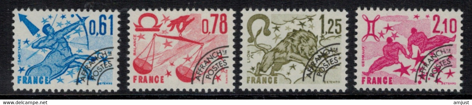 France // Préoblitérés // 1978 // Série Timbres Préoblitérés Neufs** MNH No. Y&T 154 à 157 (Signes Du Zodiaque) - 1964-1988