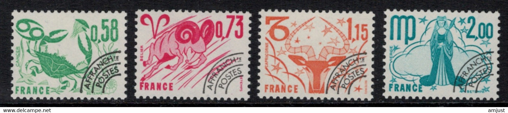 France // Préoblitérés // 1978 // Série Timbres Préoblitérés Neufs** MNH No. Y&T 150 à 153 (Signes Du Zodiaque) - 1964-1988