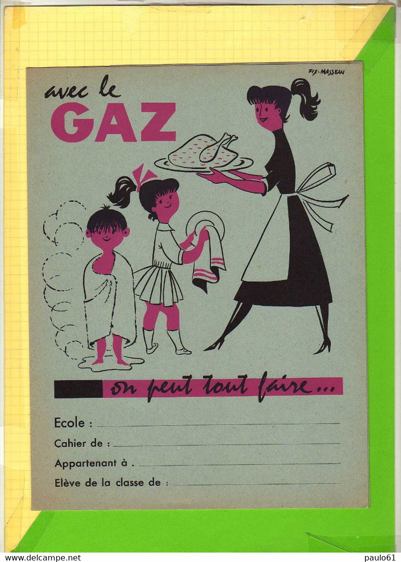 PROTEGE CAHIER : Avec Le Gaz On Peut Tout Faire - Protège-cahiers