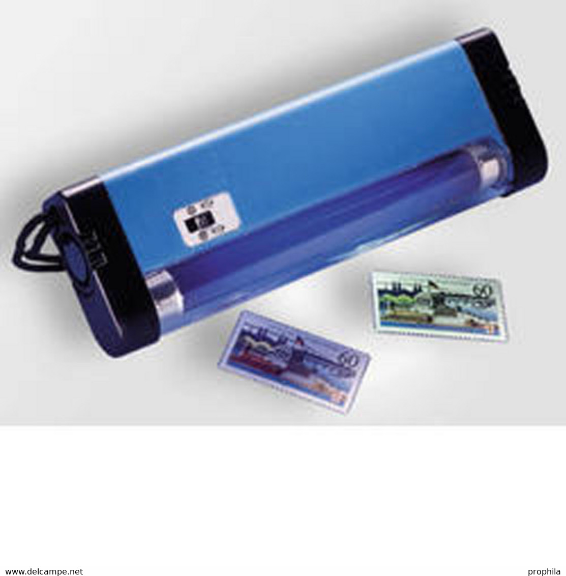 Ultraviolett-Handlampe, Zur Fluoreszenz-Bestimmung, 4 Watt - Stamp Tongs, Magnifiers And Microscopes