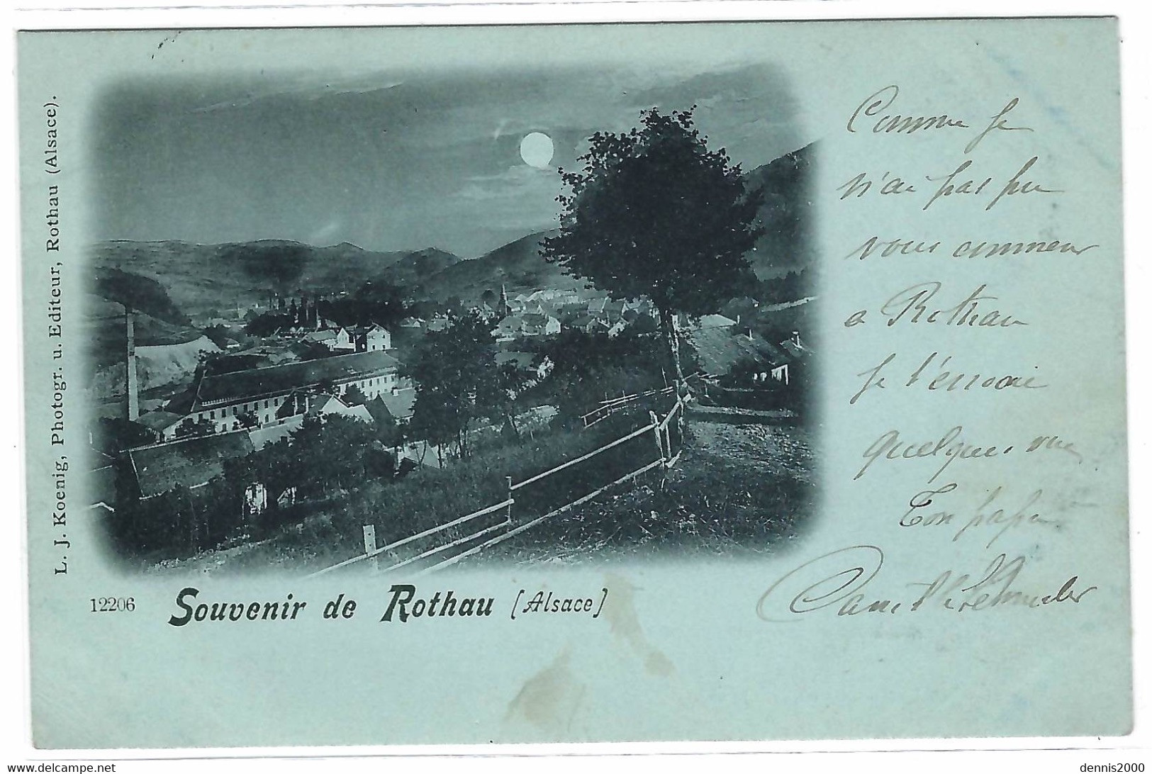 ROTHAU (67) - Souvenir De Rothau - Oblit. BAHNPOST ZUG 662, 1898 - Ed. Phot. L. J. Koenig, Rothau - Rothau