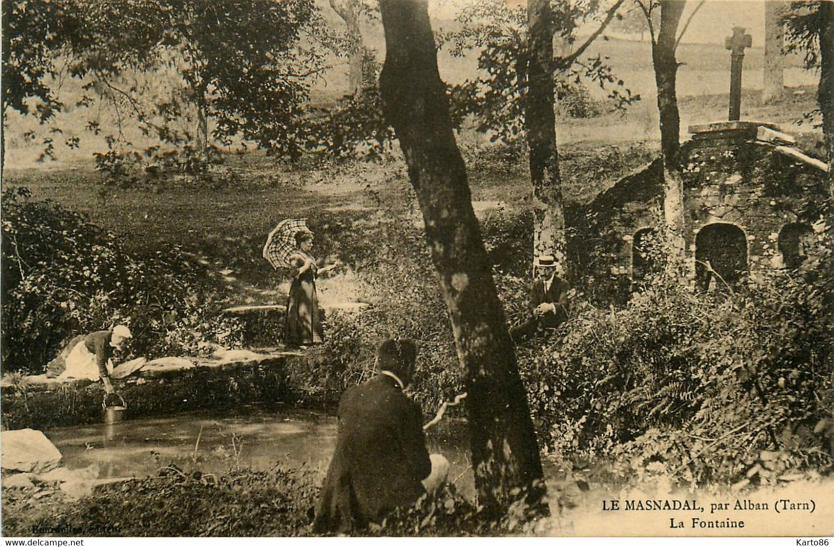 Alban * Le Masnadal * Vue Sur La Fontaine * Lavoir Laveuse - Alban