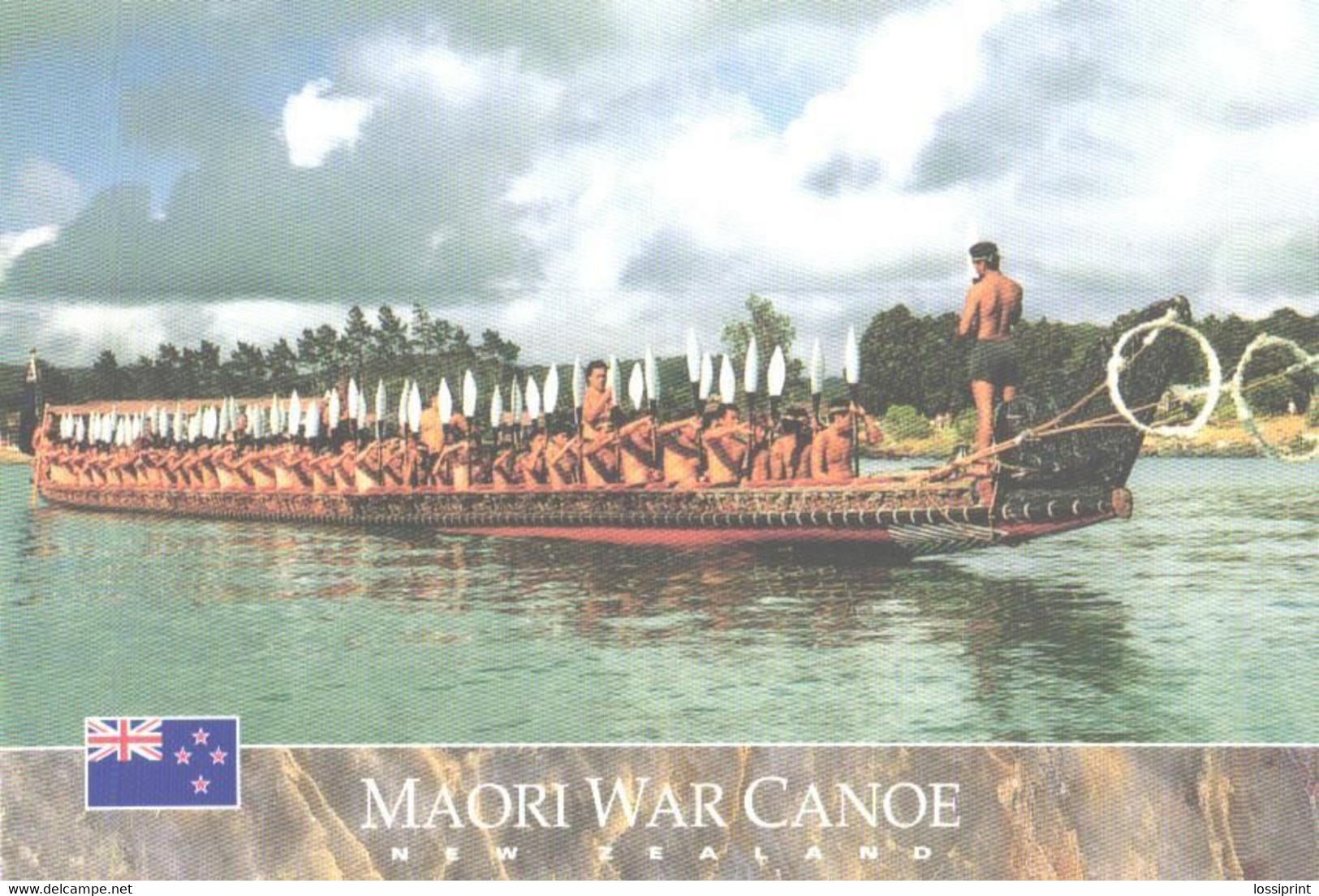 New Zealand:Maori War Canoe - Oceania