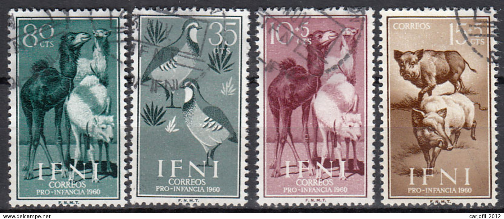 Ifni Correo 1960 Edifil 159/62 Usado - Ifni