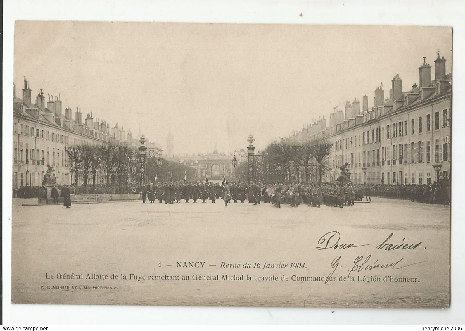 54 Nancy Revue Du 16 Janvier 1904 Sur La Place Commandeur De La Légion D'honneur Cravate Général Michal Par Généraux... - Nancy