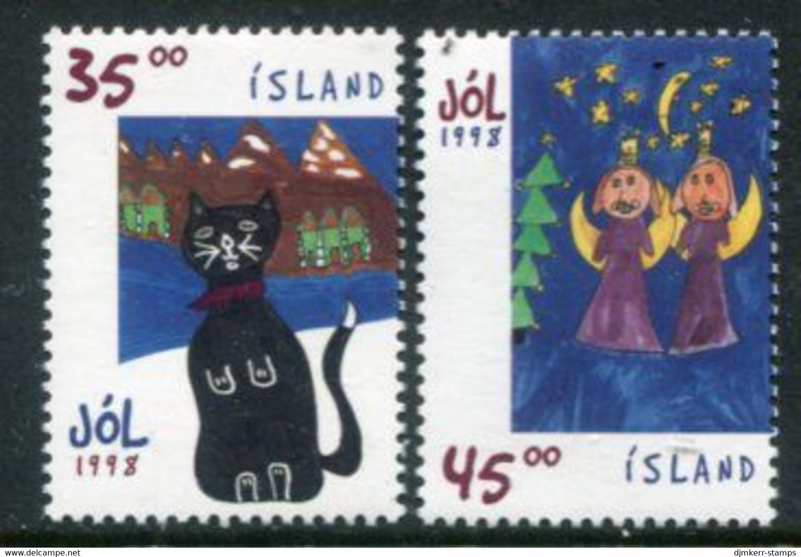 ICELAND 1998 Christmas MNH / **.  Michel 900-01 - Unused Stamps