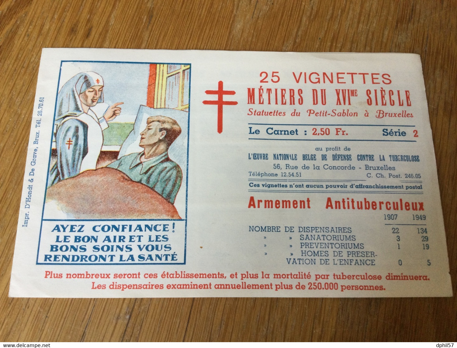 Belgique : Carnet De 25 Vignettes Antituberculeux (1949) « statuettes Du Petit Sablon à Bruxelles » - Otros & Sin Clasificación