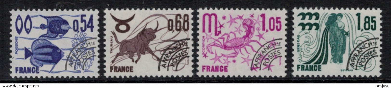 France // Préoblitérés // 1977 // Série Timbres Préoblitérés Neufs** MNH No. Y&T 146 à 149 (Signes Du Zodiaque) - 1964-1988