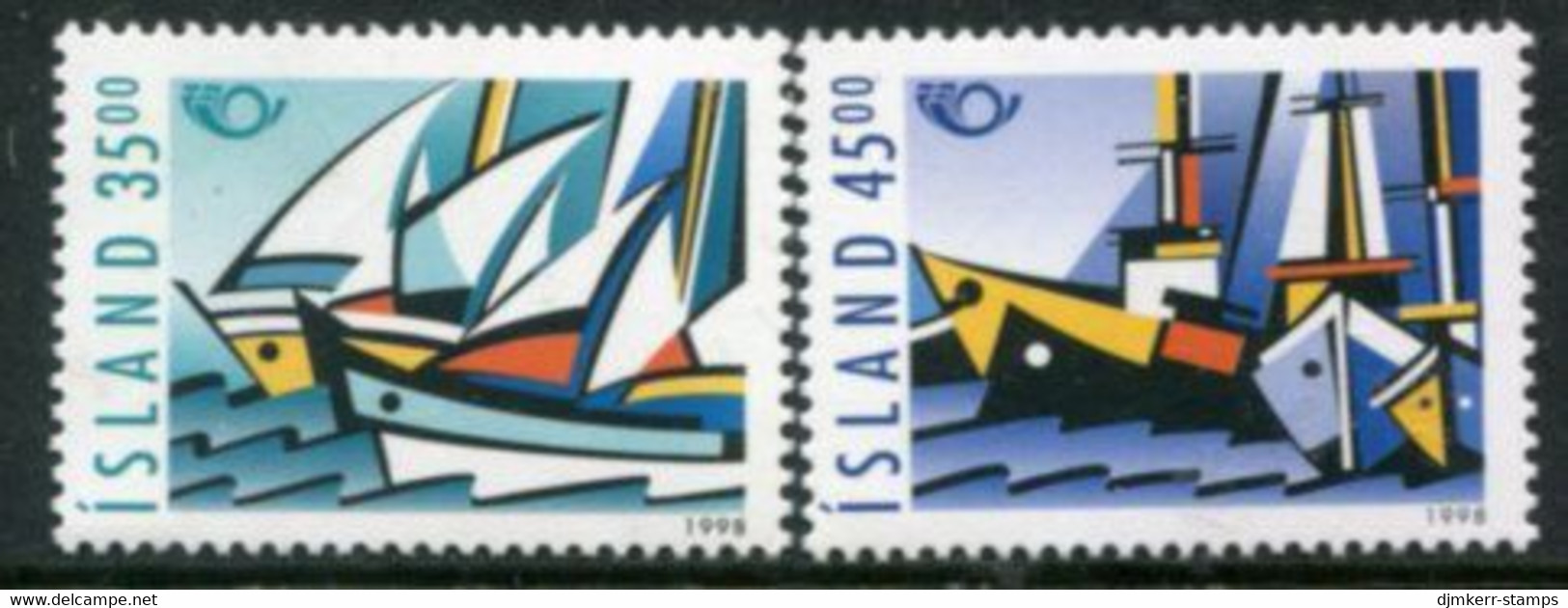 ICELAND 1998 Nordic Countries: Sea Travel MNH / **.  Michel 884-85 - Neufs