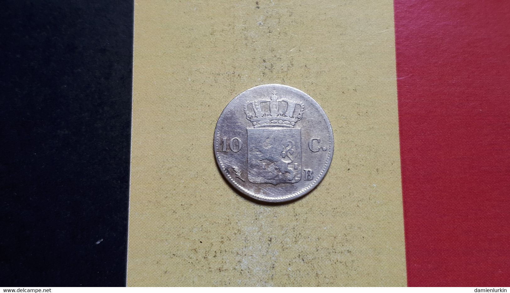 BELGIQUE GUILLAUME IER RARE 10 CENT 1826 B (FRAPPEE A BRUXELLES) ARGENT/ZILVER/SILBER/SILVER COTE 35-100-220-375€ - 1815-1840 : Willem I