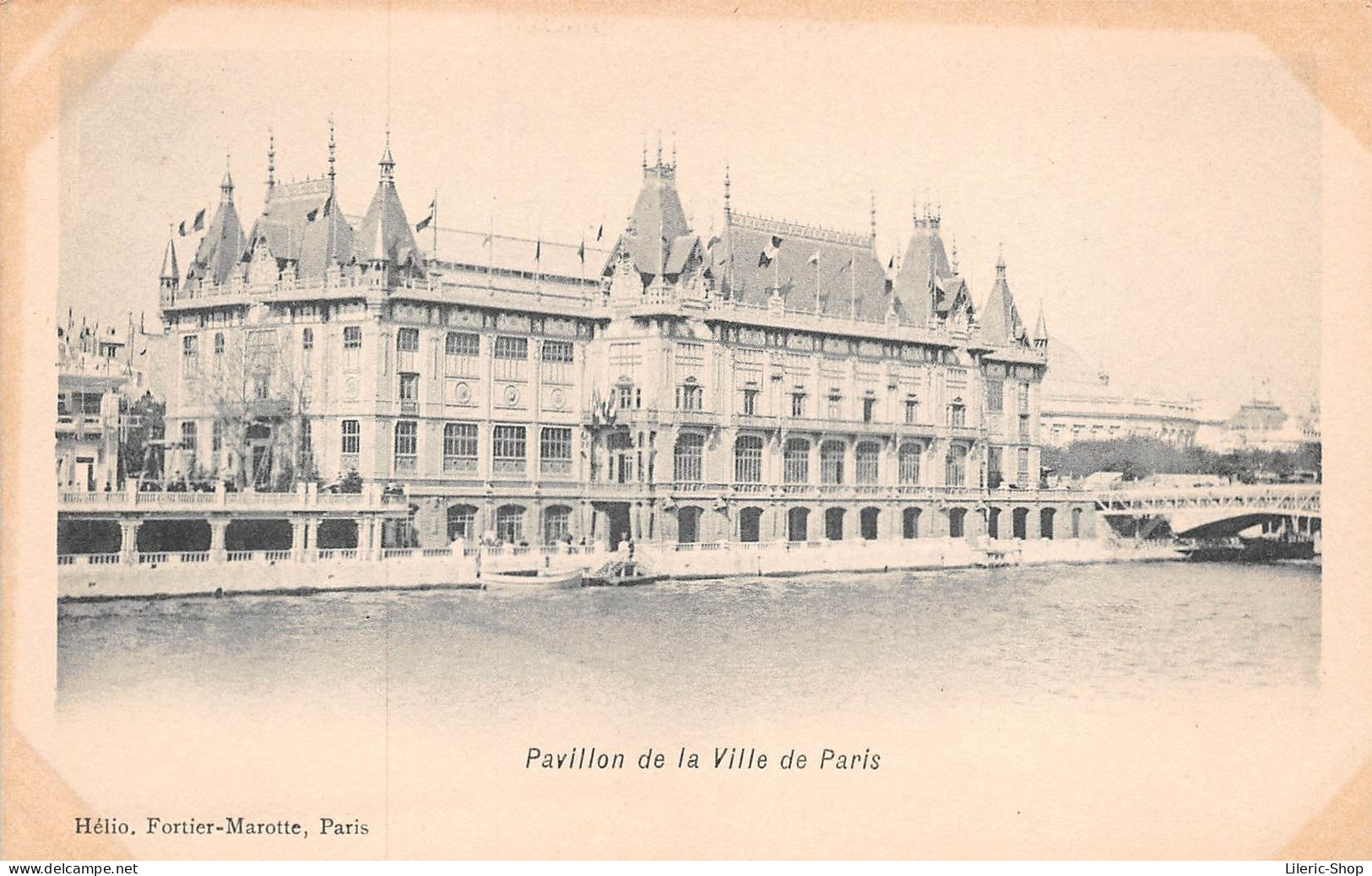 ►PARIS◄75►PRÉCURSEUR◄CPA►EXPOSITION UNIVERSELLE1900◄►PAVILLON DE LA VILLE DE PARIS◄ HÉLIO. FORTIER-MAROTTE - Ausstellungen