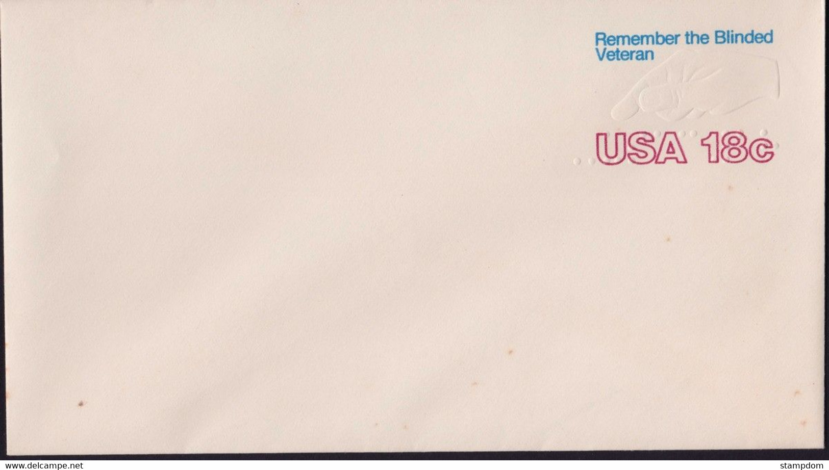 USA 18c "Remember The Blinded Veteran" PSE - UNUSED @D4838 - 1981-00