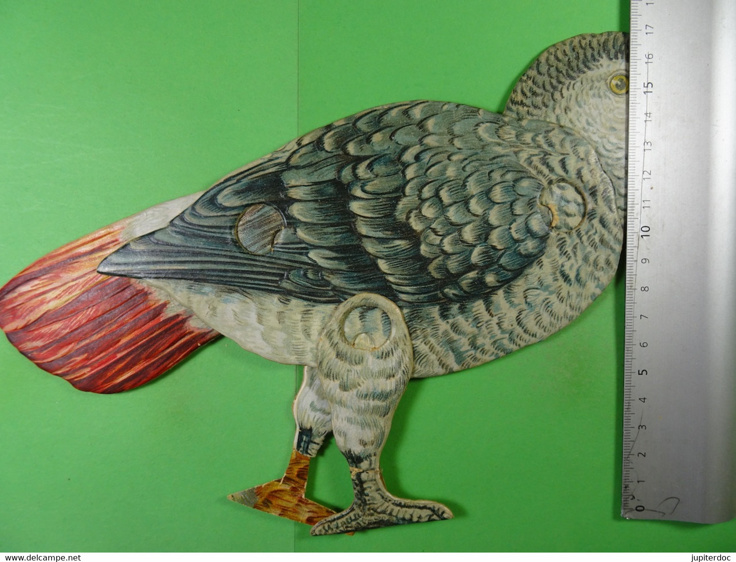 Perroquet En Carton Articulé (papegaai, Parrot) (Edit.Raphael Tuck & Fils) - Jouets Anciens