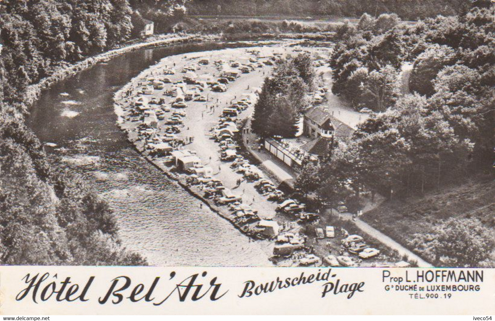 Années 50 -   Hôtel Bel Air  Bourscheid Plage    " Le Paradis Des Campeurs  "   ( L. Hoffmann  ) - Bourscheid